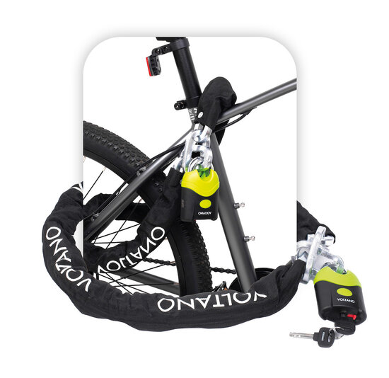 Voltano ART4 Kettingslot - Zwart - 130 CM - ART 4 Slot