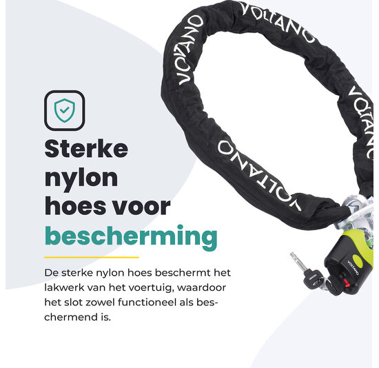 Voltano ART4 Kettingslot - Zwart - 130 CM - ART 4 Slot