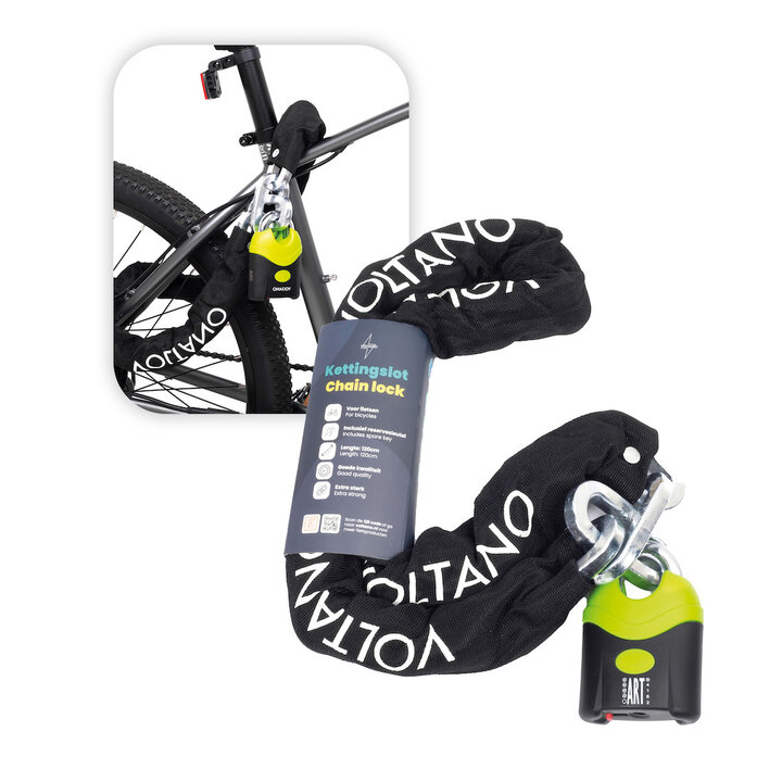 Voltano ART4 Kettingslot - Zwart - 130 CM - ART 4 Slot