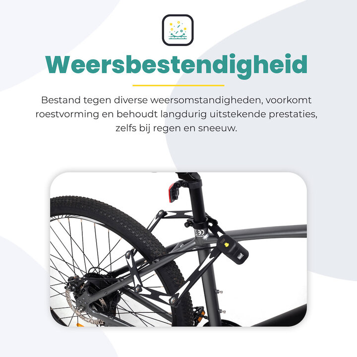 Voltano Vouwslot ART2 - Zwart - 95 CM - Met Framehouder