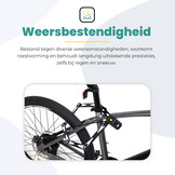 Voltano Vouwslot ART2 - Zwart - 95 CM - Met Framehouder