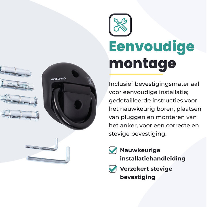 Voltano Muuranker ART4 - Incl. Bevestigingsmateriaal