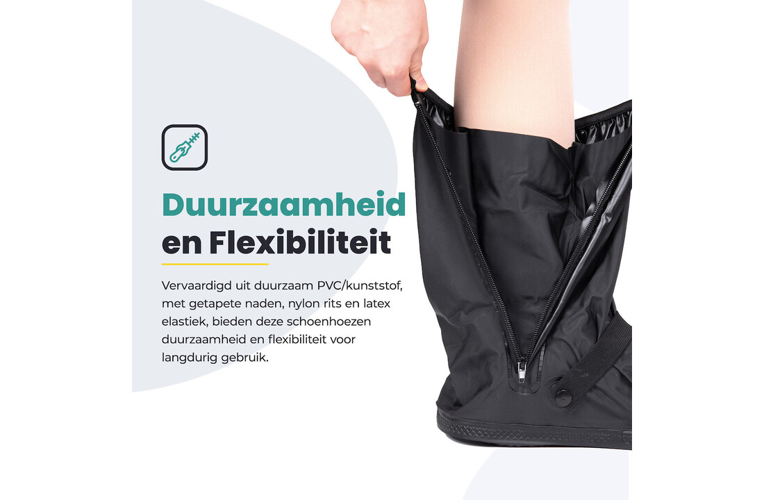 Voltano Overschoenen / Regenschoenen - Zwart - Waterdicht - Antislip