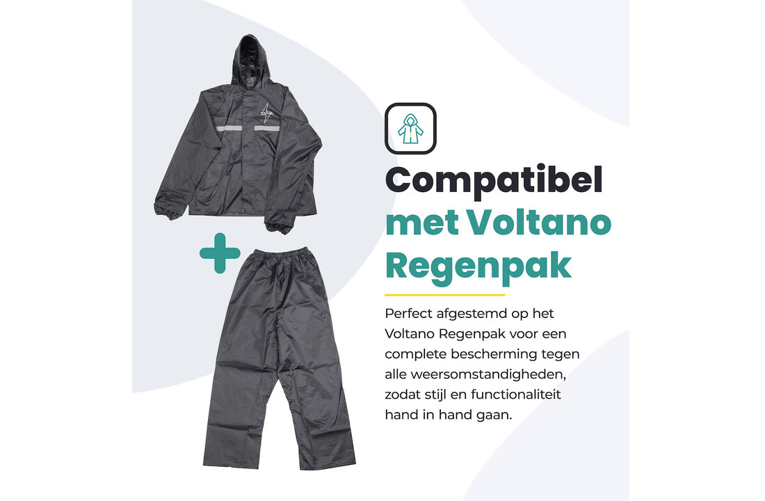 Voltano Overschoenen / Regenschoenen - Zwart - Waterdicht - Antislip