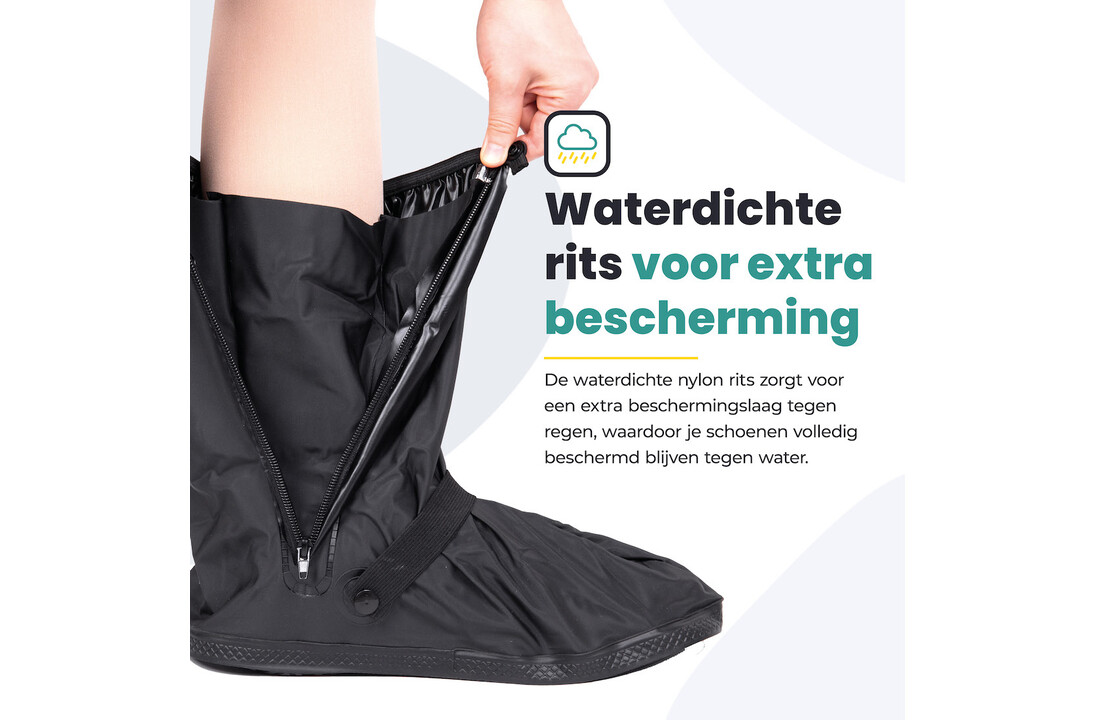 Voltano Overschoenen / Regenschoenen - Zwart - Waterdicht - Antislip