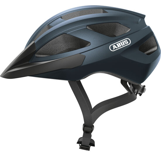 Abus Fietshelm Macator - Midnight Blue - Inclusief Afneembaar Vizier
