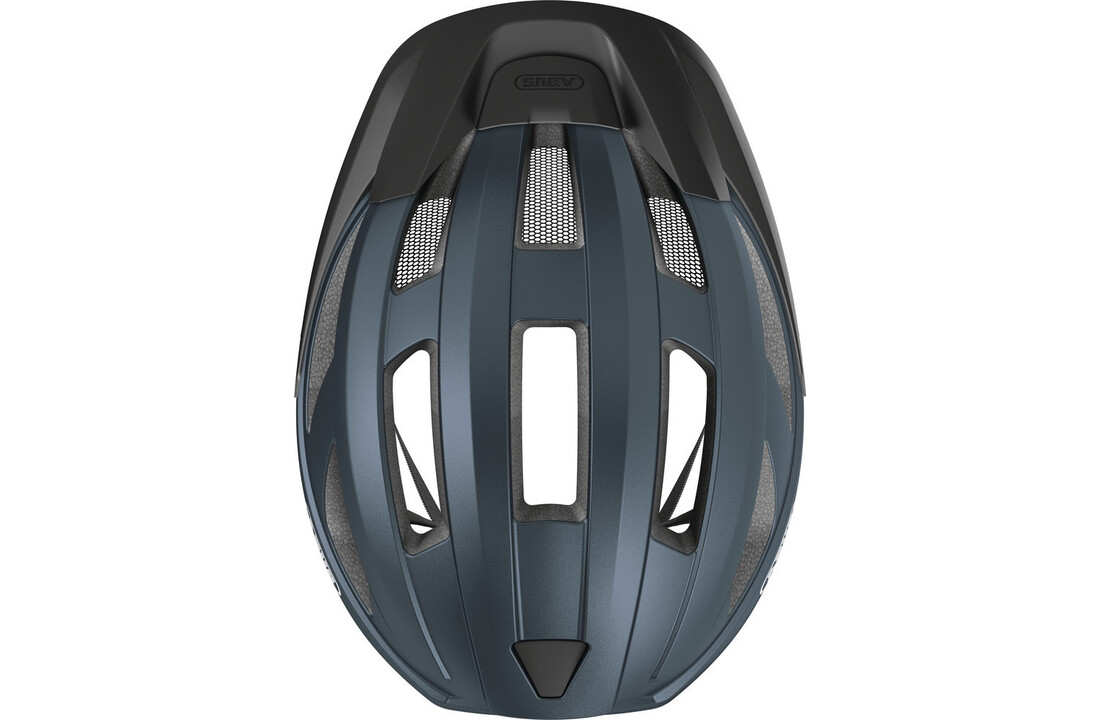Abus Fietshelm Macator - Midnight Blue - Inclusief Afneembaar Vizier