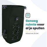 Voltano Explorer E-bike Fietstas 19L - Olijf Groen - Pakaftas - 100% Waterdicht