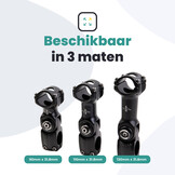 Voltano A-Head Verstelbare Stuurpen Voorbouw – 1-1/8” 28,6 / 130 mm / 31,8 mm – Zwart - º60 graden Verstelbaar - Stuur Verhoger
