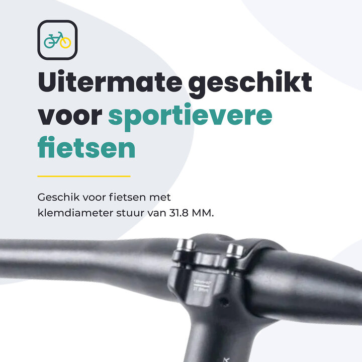 Voltano A-Head Verstelbare Stuurpen Voorbouw – 1-1/8” 28,6 / 130 mm / 31,8 mm – Zwart - º60 graden Verstelbaar - Stuur Verhoger