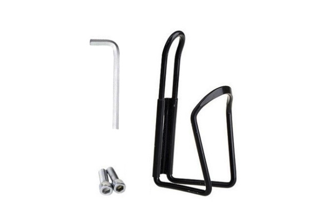 Voltano Bidonhouder Aluminium - Zwart - Gratis Inbus