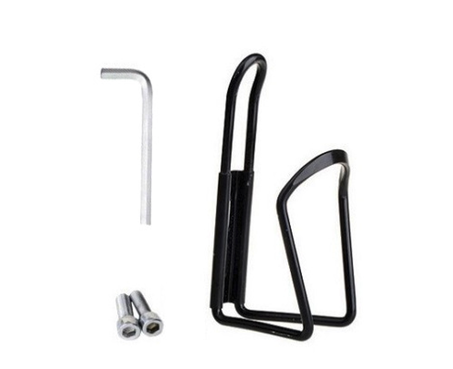 Voltano Bidonhouder Aluminium - Zwart - Gratis Inbus