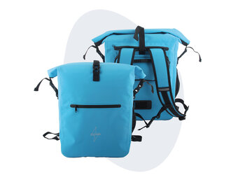 Voltano Luxe Fietstas / Rugtas 28L - Gletsjer Blauw