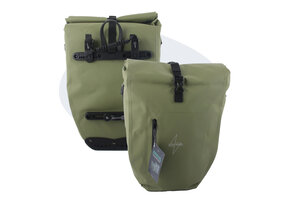 Voltano Luxe Fietstas 28L - Enkele Pakaftas - Mos Groen