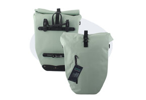 Voltano Luxe Fietstas 28L - Enkele Pakaftas - Mint Groen