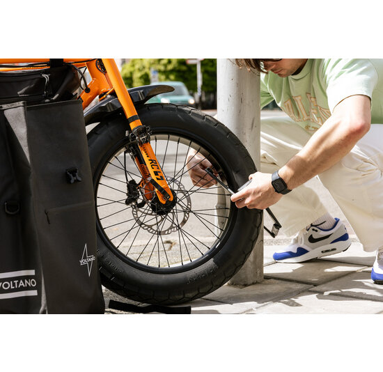 Voltano Vouwslot ART2 - Zwart - 95 CM - Met Framehouder