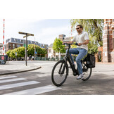 Voltano Luxe E-bike Fietstas 28L - Zwart - Pakaftas Met Laptop vak - 100% Waterdicht