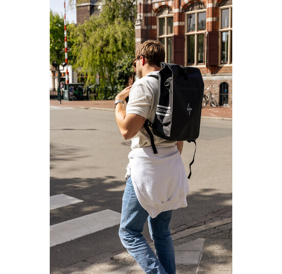 Voltano Luxe E-bike Fietstas / Rugtas - Zwart - 28L - Laptopvak