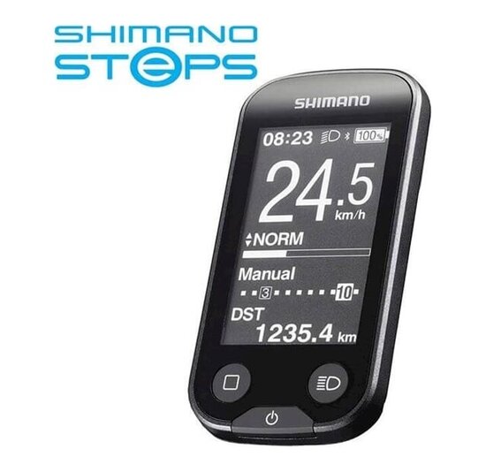 Shimano Steps Fietscomputer Display SC-E6100 - Zwart