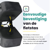 Voltano Dubbele Fietstas Rolltop Urban Black - 48 Liter - 100% Waterdicht