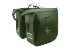 Voltano Dubbele Fietstas Rolltop Urban Green - 48 Liter