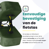 Voltano Dubbele Fietstas Rolltop Urban Green - 48 Liter - 100% Waterdicht