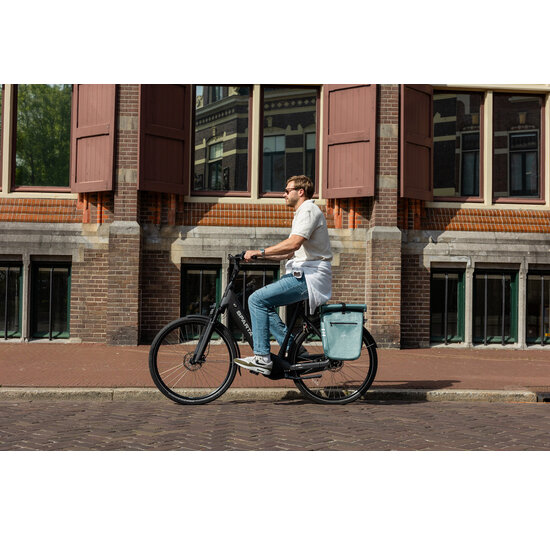 Voltano Luxe E-bike Fietstas 28L - Ice Blauw - Pakaftas Met Laptop Vak - 100% Waterdicht