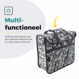 Voltano Voorgevormde Enkele Fietstas / Pakaftas - Midnight Blossom - 17L