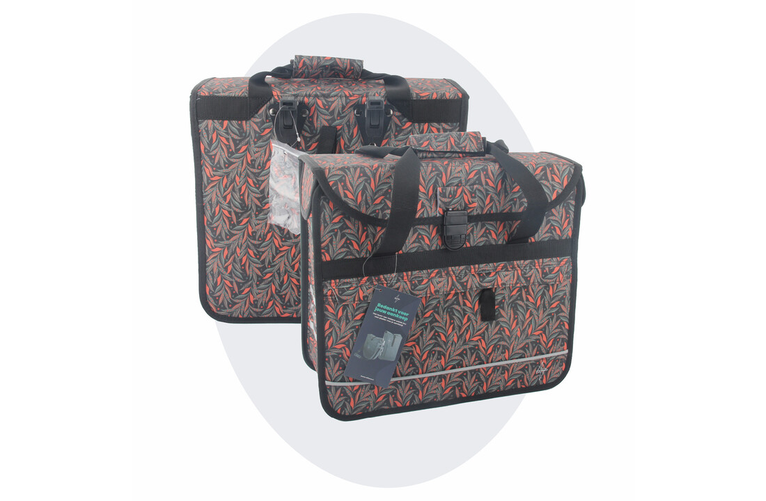 Voltano Voorgevormde Enkele Fietstas / Pakaftas - Crimson Leaf - 17L