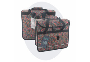 Voltano Voorgevormde Enkele Fietstas / Pakaftas - Crimson Leaf