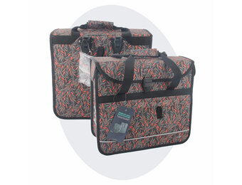 Voltano Voorgevormde Enkele Fietstas / Pakaftas - Crimson Leaf