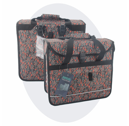 Voltano Voorgevormde Enkele Fietstas / Pakaftas - Crimson Leaf - 17L