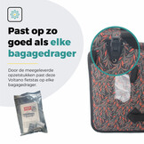 Voltano Voorgevormde Enkele Fietstas / Pakaftas - Crimson Leaf - 17L