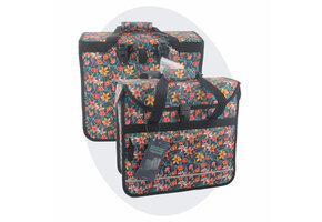 Voltano Voorgevormde Enkele Fietstas / Pakaftas - Floral Fiesta