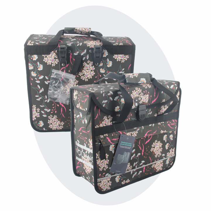 Voltano Voorgevormde Enkele Fietstas / Pakaftas - Pink Elegance - 17L