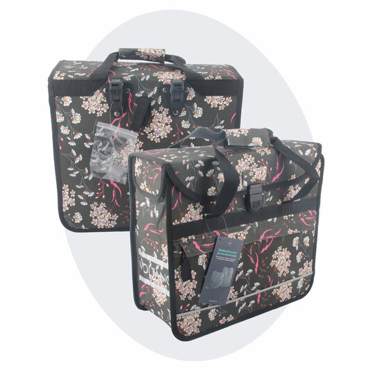 Voltano Voorgevormde Enkele Fietstas / Pakaftas - Pink Elegance - 17L