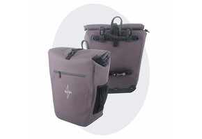 Voltano Luxe E-bike Fietstas 28L - Taupe - Pakaftas Met Laptop vak - 100% Waterdicht