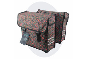 Voltano Dubbele Fietstas Crimson Leaf