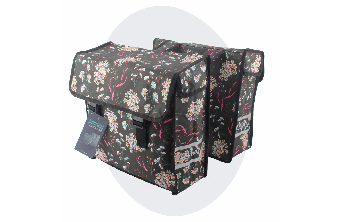 Voltano Dubbele Fietstas Pink Elegance - 38 Liter - Waterdicht Polyester