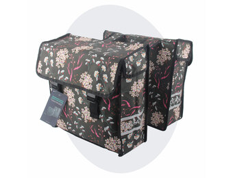 Voltano Dubbele Fietstas Pink Elegance