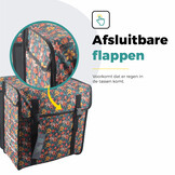Voltano Dubbele Fietstas XXL - Floral Fiesta - 60 Liter