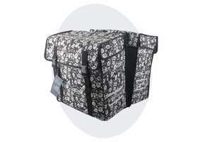 Voltano Dubbele Fietstas XXL - Midnight Blossom