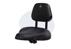 Voltano Fietszadel Met Rugsteun / Rugleuning - Zwart