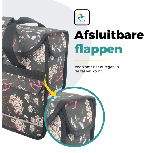 Voltano Voorgevormde Enkele Fietstas / Pakaftas - Pink Elegance - 17L
