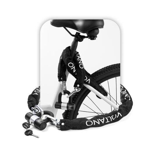 Voltano ART3 Kettingslot Met Hangslot - Zwart - 130 CM - ART 3 Slot