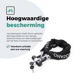 Voltano ART3 Kettingslot Met Hangslot - Zwart - 130 CM - ART 3 Slot