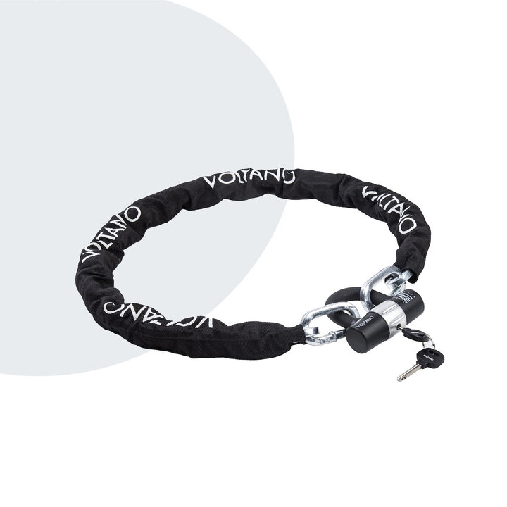 Voltano ART3 Kettingslot Met Hangslot - Zwart - 130 CM - ART 3 Slot