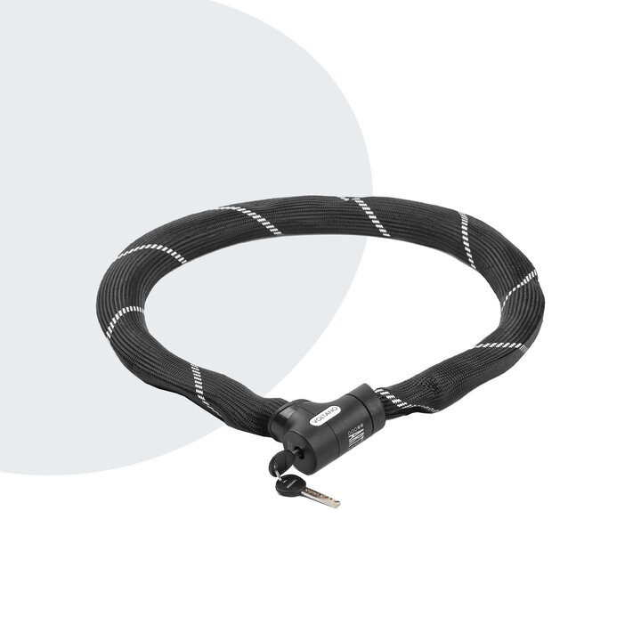 Voltano ART2 Kettingslot Fiets Met Luxe Slotkop - Zwart - 120 CM - ART 2 Slot