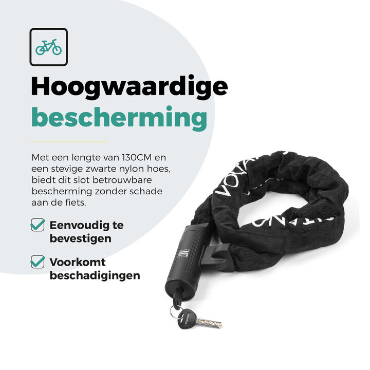 Voltano Securo ART2 Kettingslot Fiets - 130 CM - ART 2 Slot