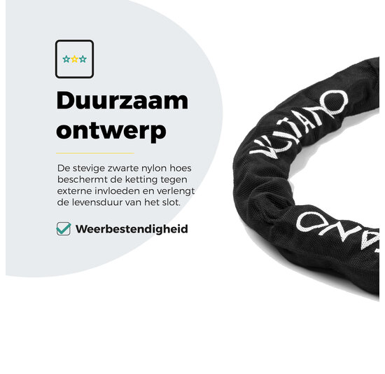 Voltano Securo ART2 Kettingslot Fiets - 130 CM - ART 2 Slot